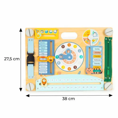 Ecotoys Drvena senzorna pametna dvostrana ploča slika 8