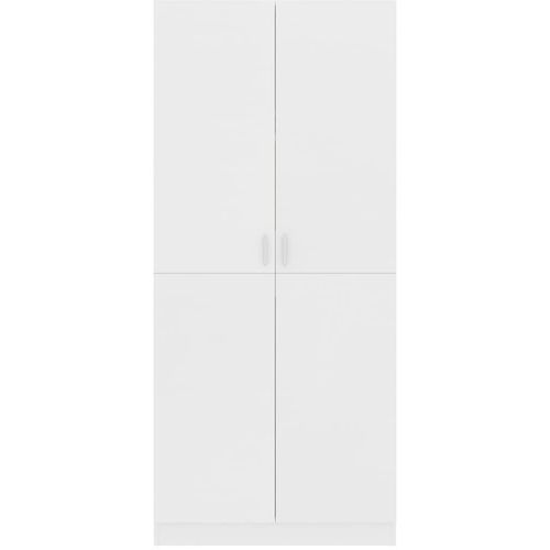 Ormar bijeli 80 x 52 x 180 cm od konstruiranog drva slika 42