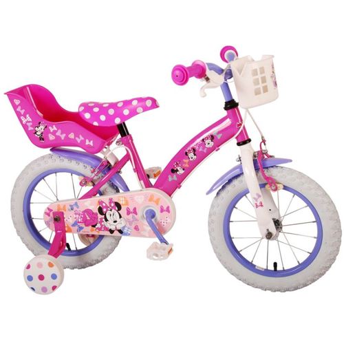 Dječji bicikl Minnie Cutest Ever! 14" s dvije ručne kočnice rozi slika 2