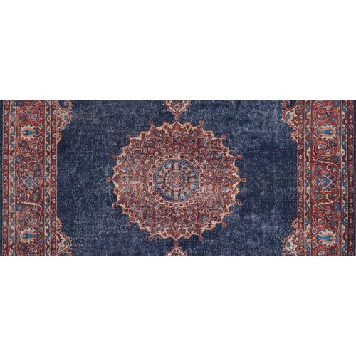 Blues Chenille - Dark Blue AL 87  Multicolor Hall Carpet (75 x 230) slika 5