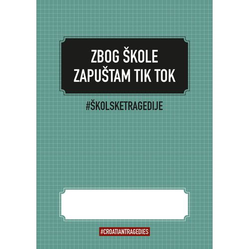 Bilježnica "Hrvatske tragedije" A4 - kvadratići SORTO slika 10