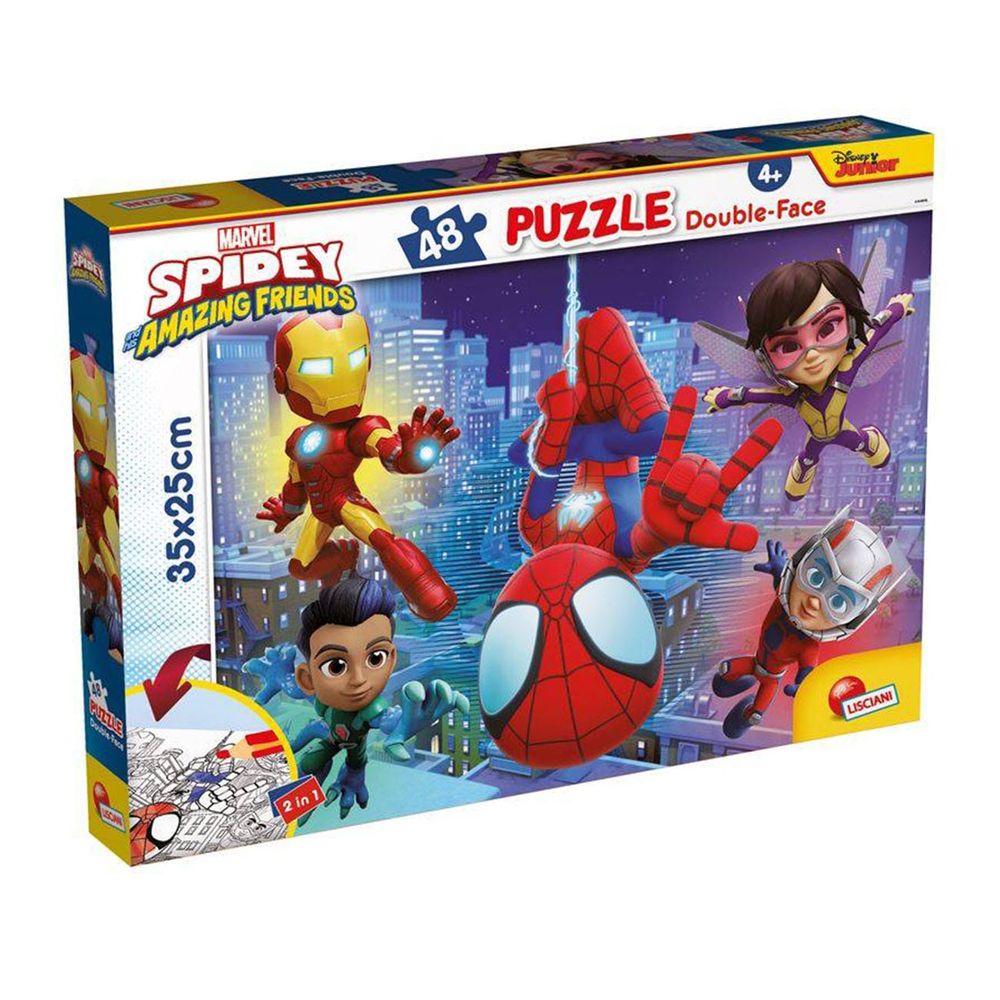 Lisciani Marvel Spidey Slagalica sa 2 lica M-plus, 48kom slika 1