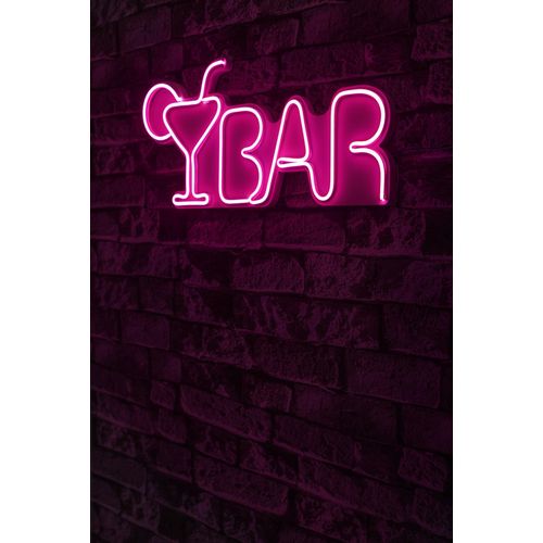 Wallity Ukrasna plastična LED rasvjeta, Bar - Pink slika 9
