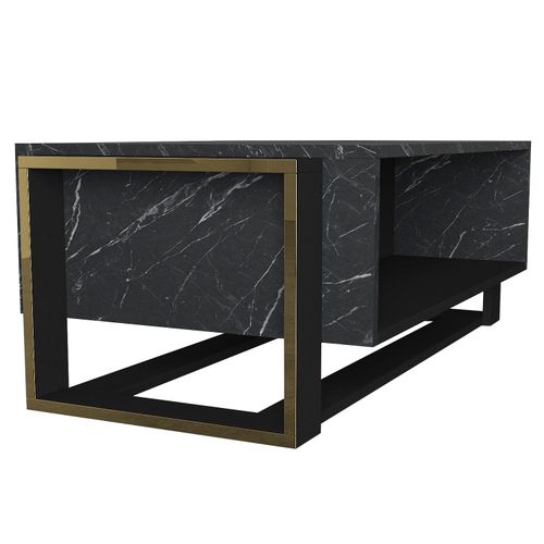 Hanah Home Bianco Black Gold Sto za kafu slika 6