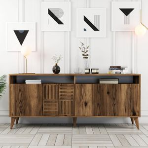 Hanah Home Milan - Walnut Walnut Console