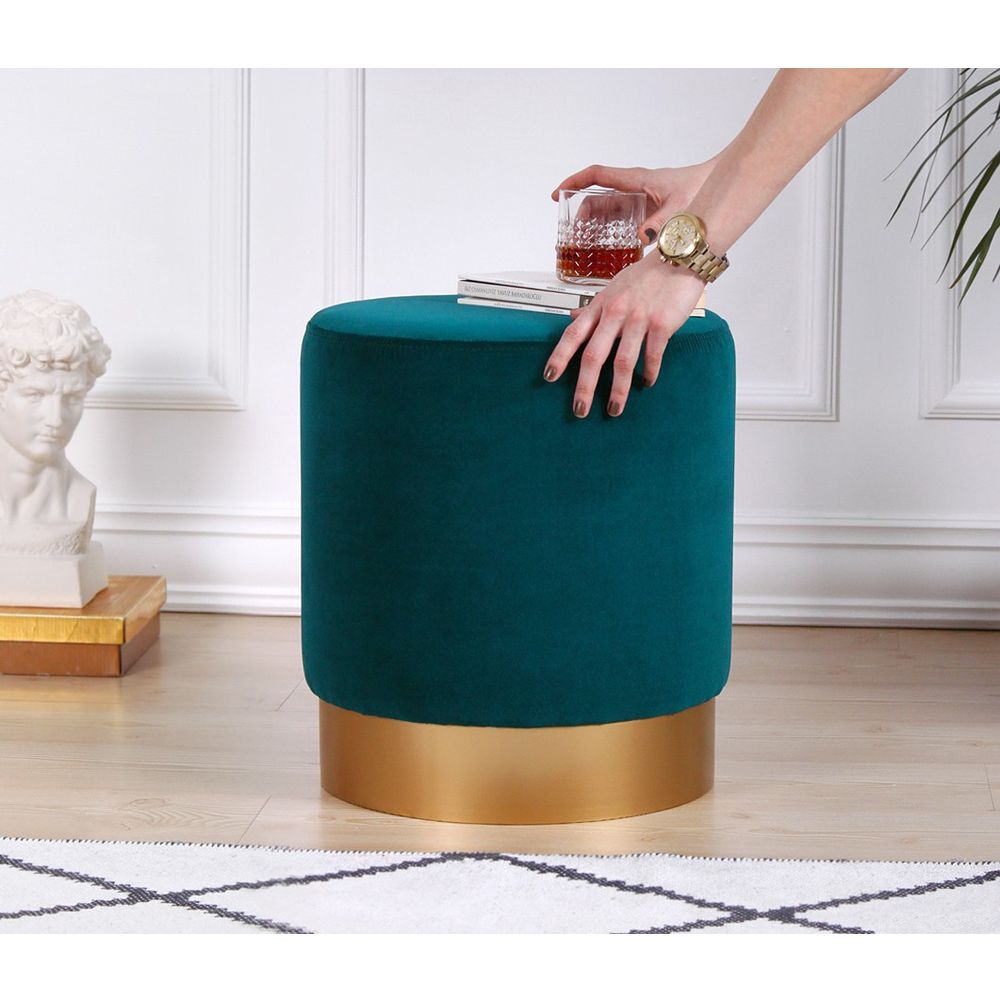 Memfis - Tabauret Tamno Zelene Boje slika 3