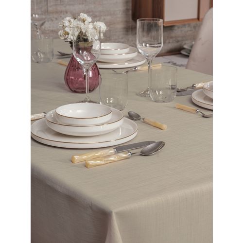 Plain 220 - Beige Beige Tablecloth slika 2