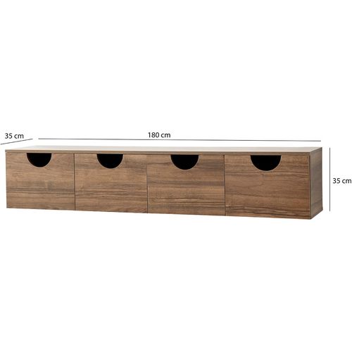 Four Seasons - Walnut v2 Walnut TV Stand slika 6