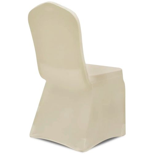 Rastezljiva presvlaka za stolicu, krem bijela, 50 kom slika 41