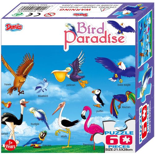 Puzzle / Slagalica Bird Paradise 60 kom slika 1