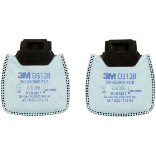 3M Kliknite Sigurni filter čestica P2 R s aktivnim ugljenom D3128  2 St. slika 2