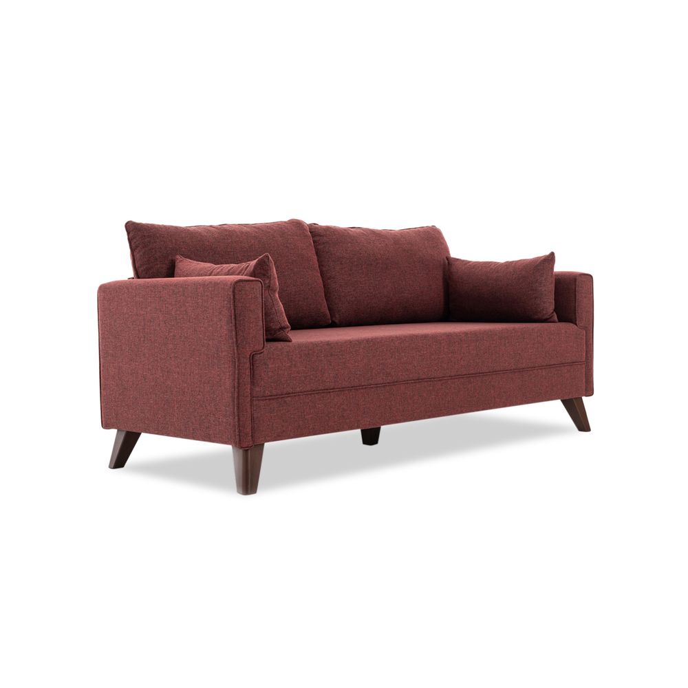 Bella Sofa Bed - Soferica na Razvlačenje u Boji Kamen Crvene slika 9