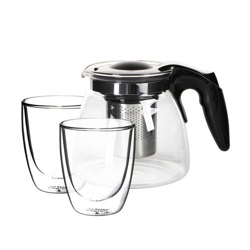 Altom Design termo staklene šalice za kavu i čaj Andrea 300 ml (set od 2 čaše) + vrč 900 ml - 020302365 slika 1