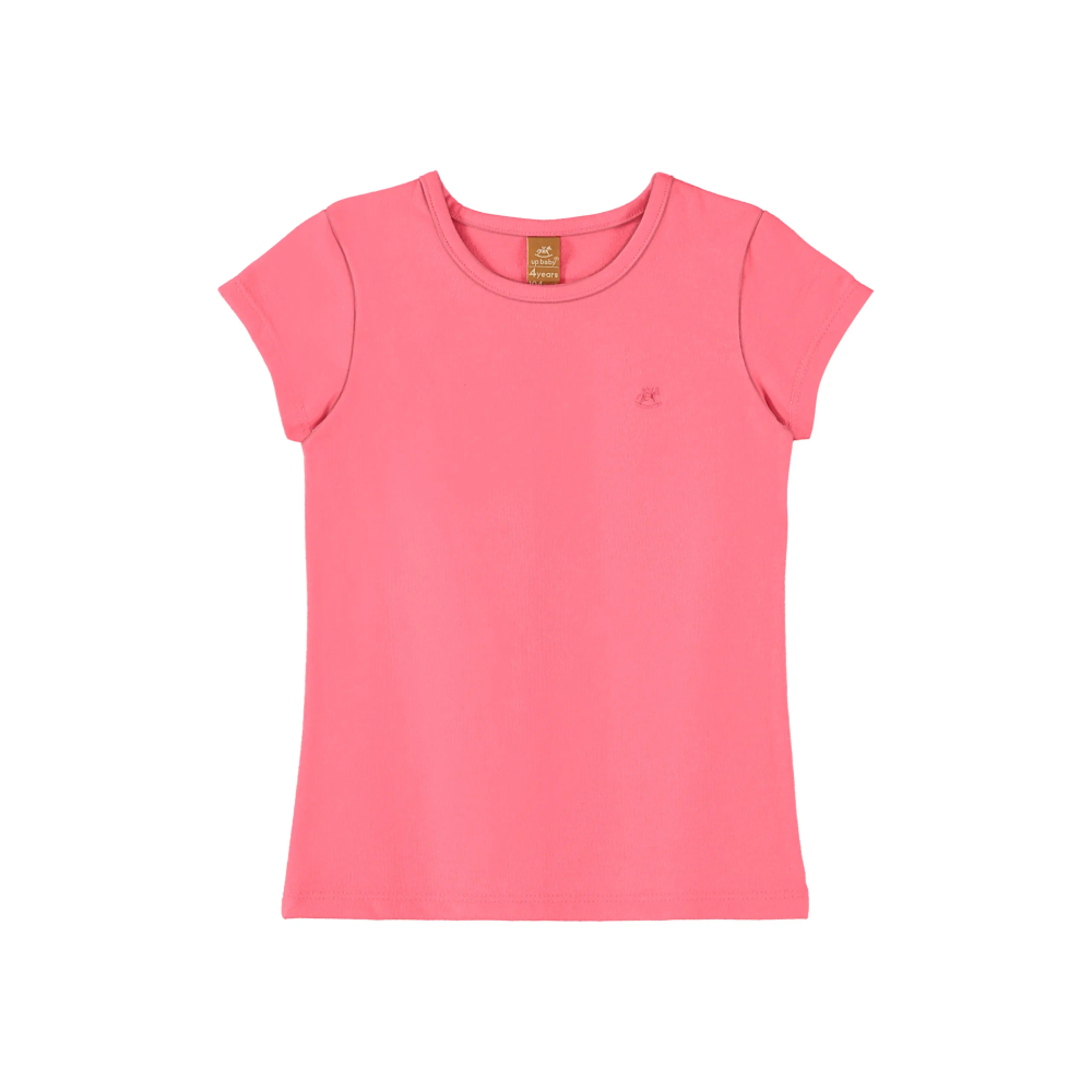 UP Baby majica kratkih rukava za djevojčice, neon pink slika 1