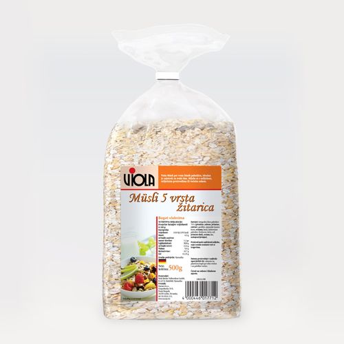 Encian Musli s 5 vrsta žitarica 500g slika 1