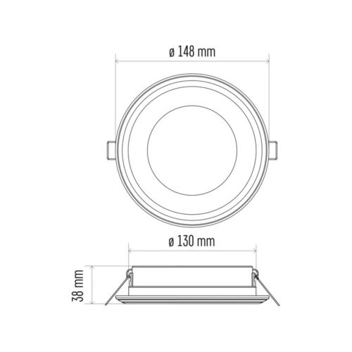 LED panel okrugli ugradni EMOS 13W  NW  ZD1322 slika 3