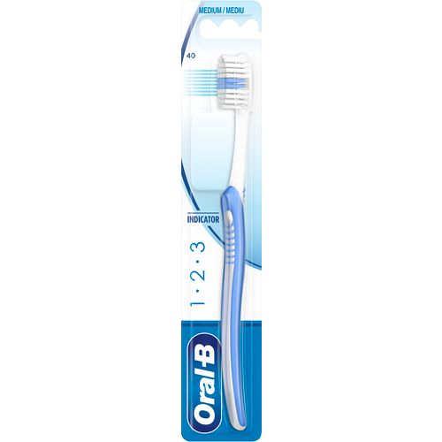 Oral-B 1-2-3 Indicator četkica za zube srednja 1kom  slika 1