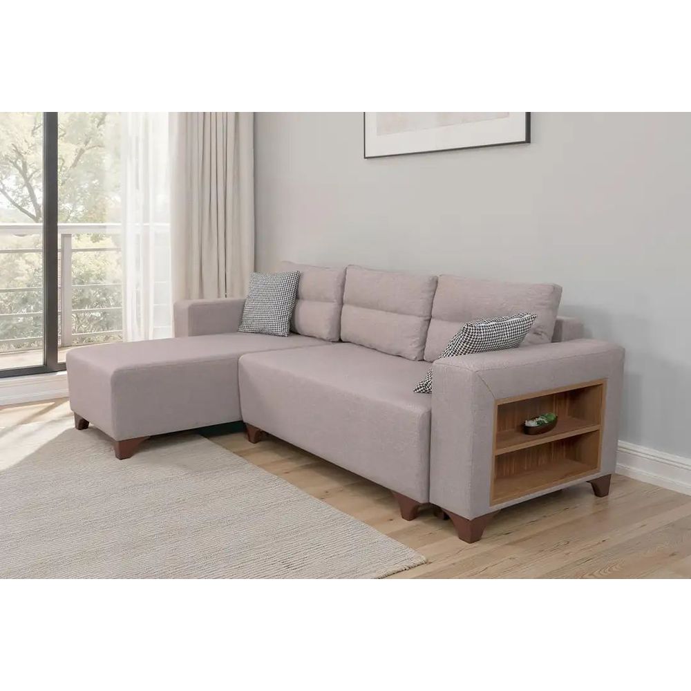 Ugaona Sofa Tloft Mini - boja: krem slika 2