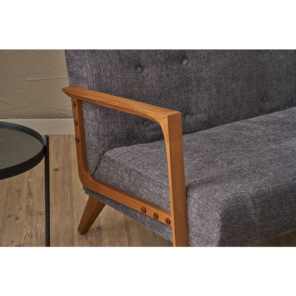 Kemer - Siva Sofa za Dva Sjedišta slika 3