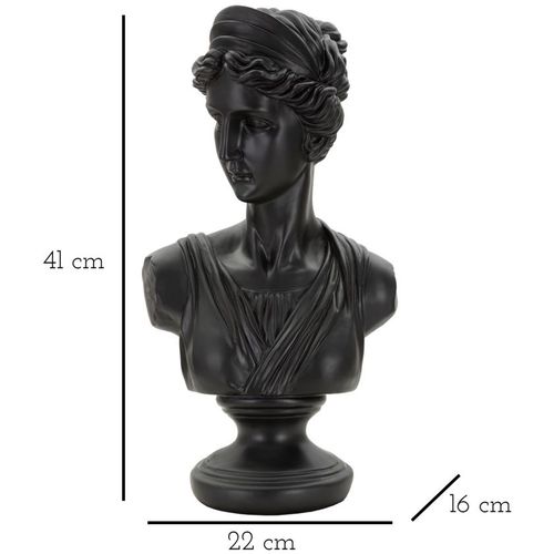 Mauro Ferretti Dekoracija Crni rimski ženski kip 22x16x41 cm slika 7