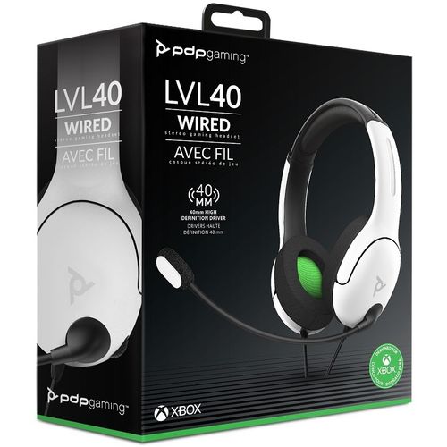 PDP XBOX STEREO HEADSET LVL40 WHITE slika 6