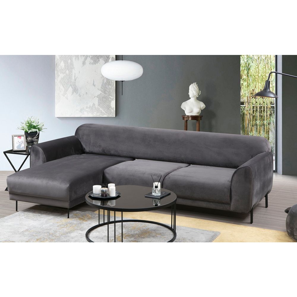 Sofa na razvlačenje - Lijevi kutak (Chl-3R) u antracit boji slika 3