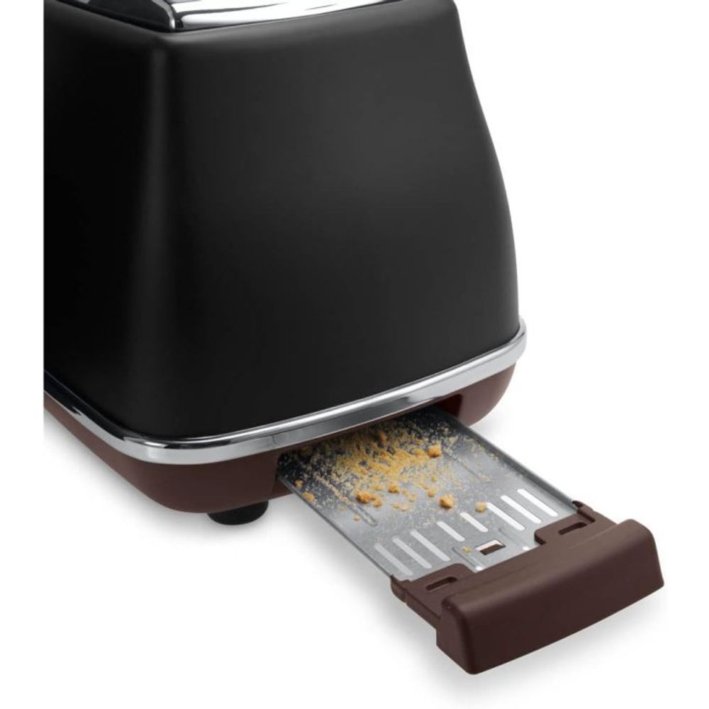 DeLonghi Toster Icona Vintage CTOV2103.BK / 900W, Crni slika 4