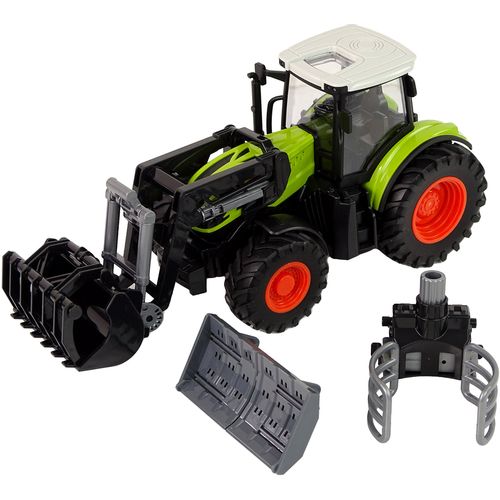 Traktor s poljoprivrednim strojevima i prikolicom - Svjetlosni i zvučni efekti slika 2