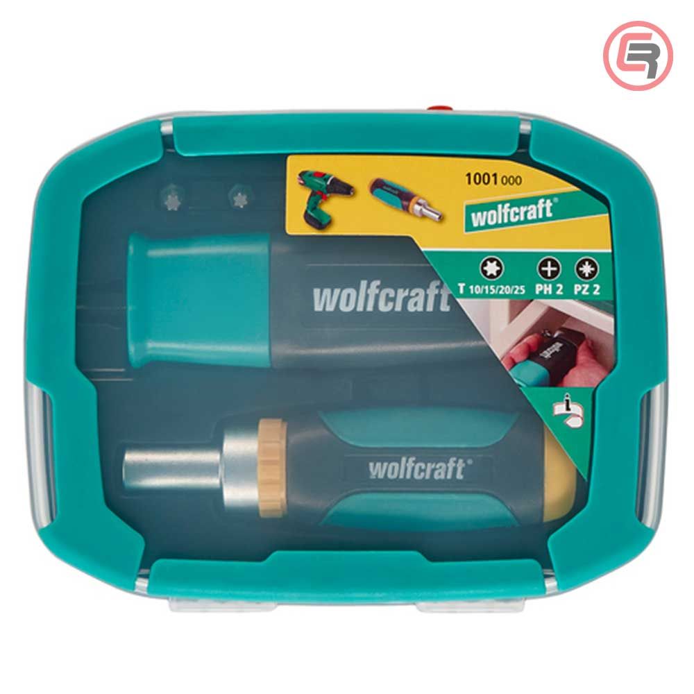 Wolfcraft Garnitura Bitova Sa Kutnim Držačem / PH2, PZ2, T10, T15, T20, T25 / 8 dijelna - 1001000 slika 2