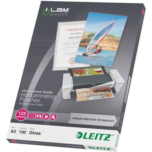 Leitz folija za laminiranje DIN A3 125 micron sjajna  100 St. slika 5