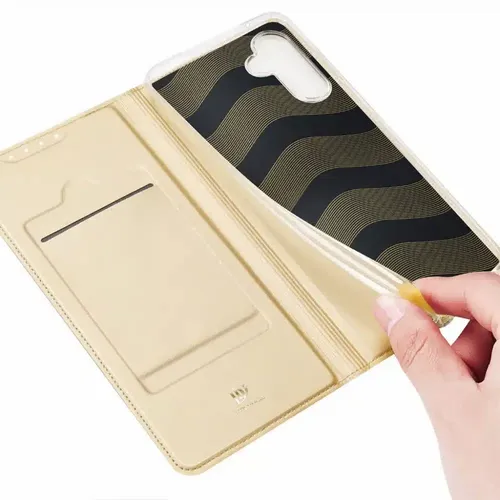 DUX DUCIS Skin Pro – preklopna torbica za Samsung Galaxy A34 zlatne boje slika 6