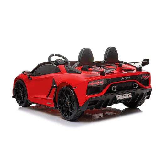 Licencirani auto na akumulator Lamborghini Aventador SX2028 - dvosjed - crveni slika 6