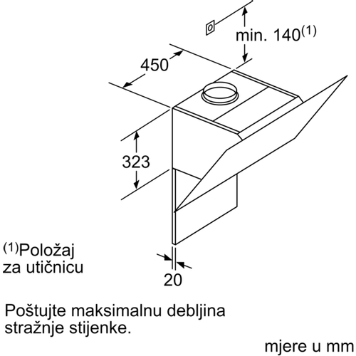 Bosch zidna napa DWK67JQ60 slika 11