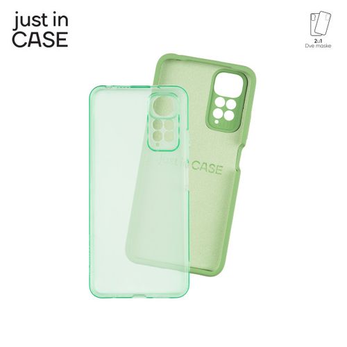 2u1 Extra case MIX paket ZELENI za Redmi Note 11 5G/M4 pro slika 2