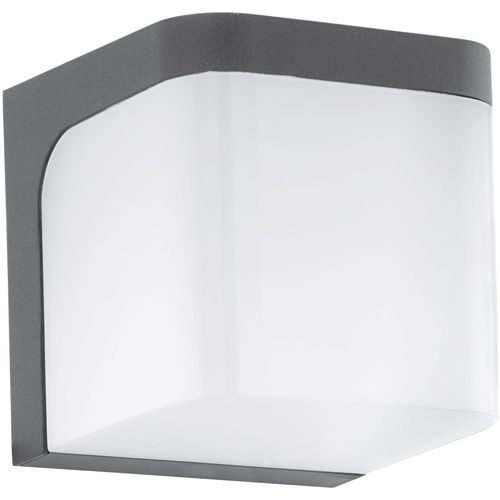 Eglo Jorba vanjska zidna/1, led, 6w, alu gus/crna  slika 1