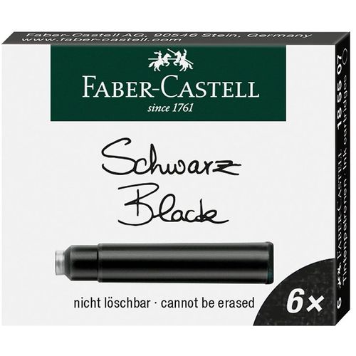 Patrone Faber Castell 1/6 crna 185507 slika 1