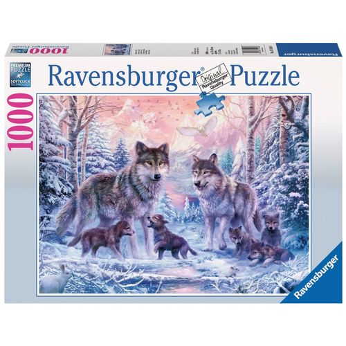 Ravensburger Puzzle vučja obitelj na Arktiku 1000kom slika 1