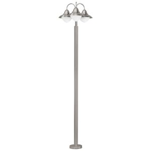 Eglo Sidney Vanjska Stojna Lampa - 3 E27, Visina 220 cm, Nehrđajući Čelik