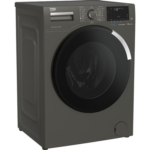 Beko WUE 8736 XCM Veš mašina 8 kg, 1400 rpm, ProSmart™ Inverter Motor, SteamCure®, HomeWhiz® Bluetooth, Dubina 55 cm, Menhetn siva boja slika 2