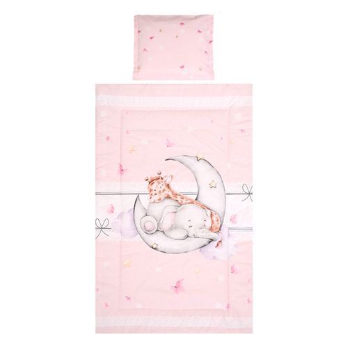 LORELLI RANFORCE COSY 3-dijelni set posteljine Butterflies Pink 100 x 150 cm slika 1