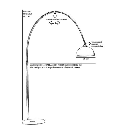 Podni lampa Vargas 8748-2 u crnoj boji sa hromiranim detaljima slika 3