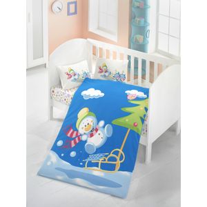 Colourful Cotton Komplet posteljine za bebe od ranforcea Snow Man