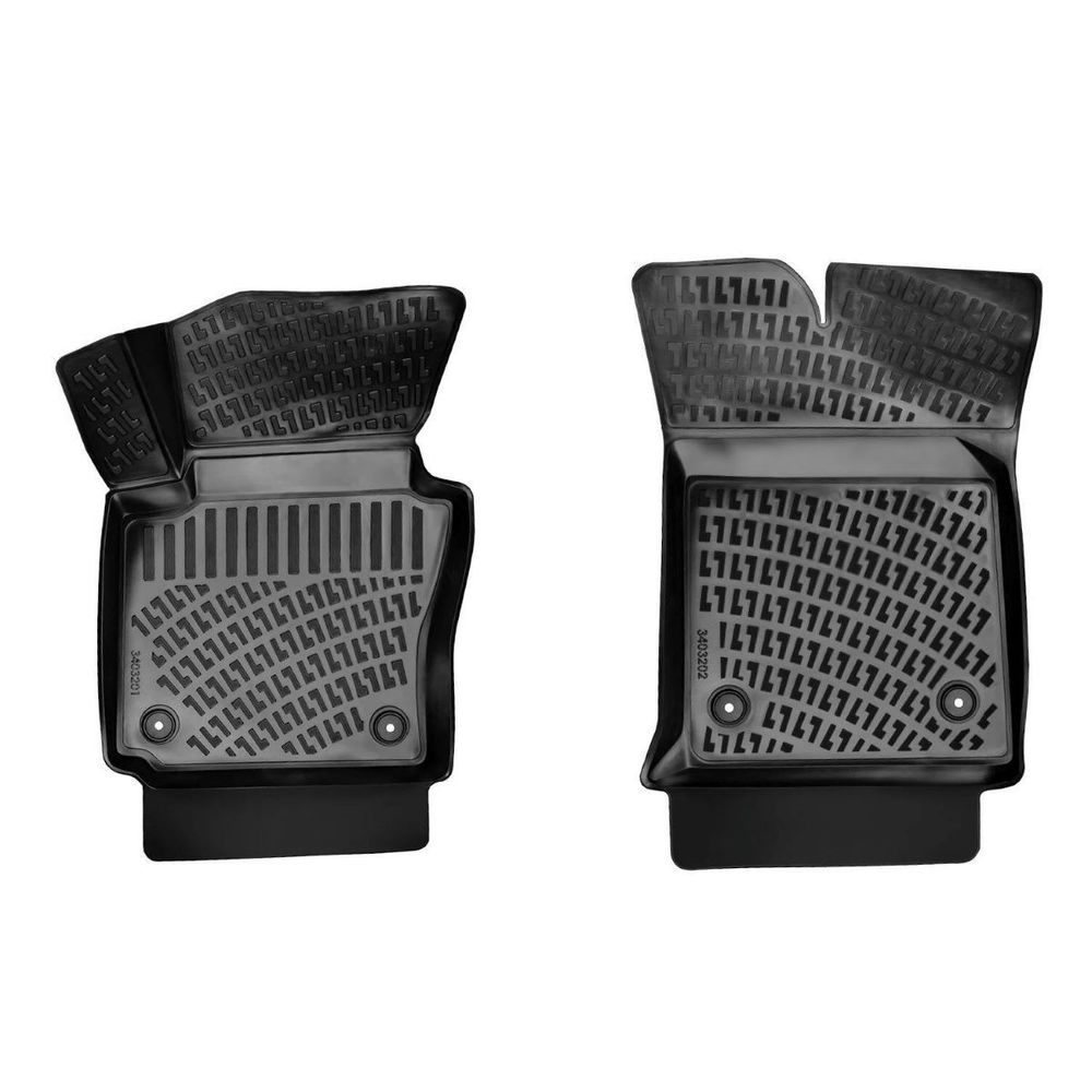 Gumene Patosnice za VW Caddy Teretni 2010-2015 (3D Duboke Rizline) slika 1
