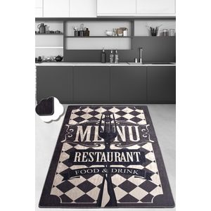 Crni krem tepih Food And Drink Djt (80 x 120 cm)