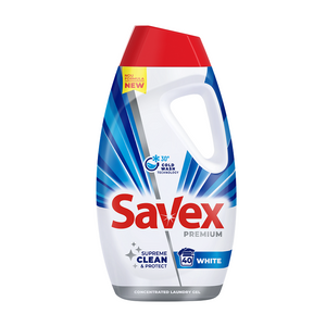 Savex tečni deterdžent za veš Premium White 1,8l