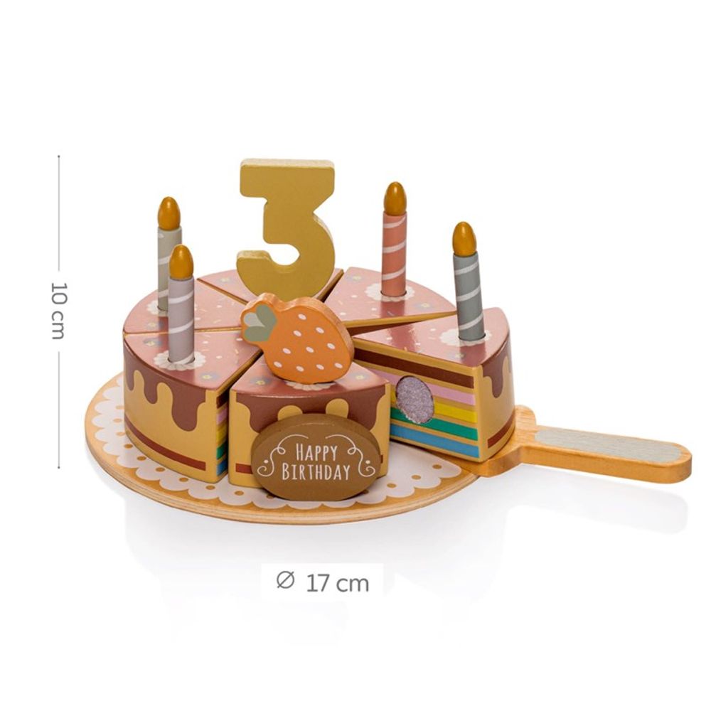 Zopa Drveni set rođendanska torta slika 2