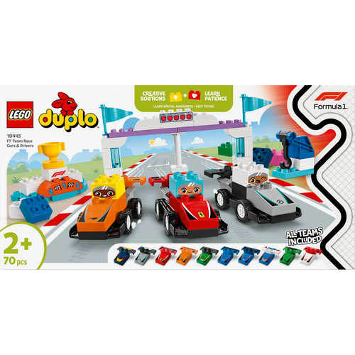 LEGO® DUPLO® 10445 Trkaći automobili i vozači timova za F1® slika 5