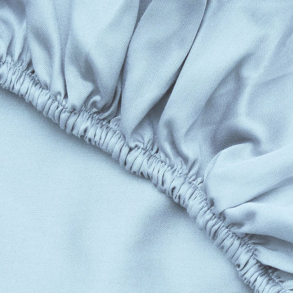 Ranforce King Fitted Sheet - Svijetloplava slika 4