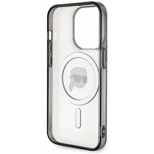 Originalna KARL LAGERFELD Hardcase KLHMP15LHKHNOTK maska za iPhone 15 PRO (Karl Head + MAG / prozirna) slika 5