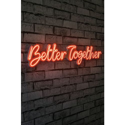 Wallity Ukrasna plastična LED rasvjeta, Better Together - Red slika 1